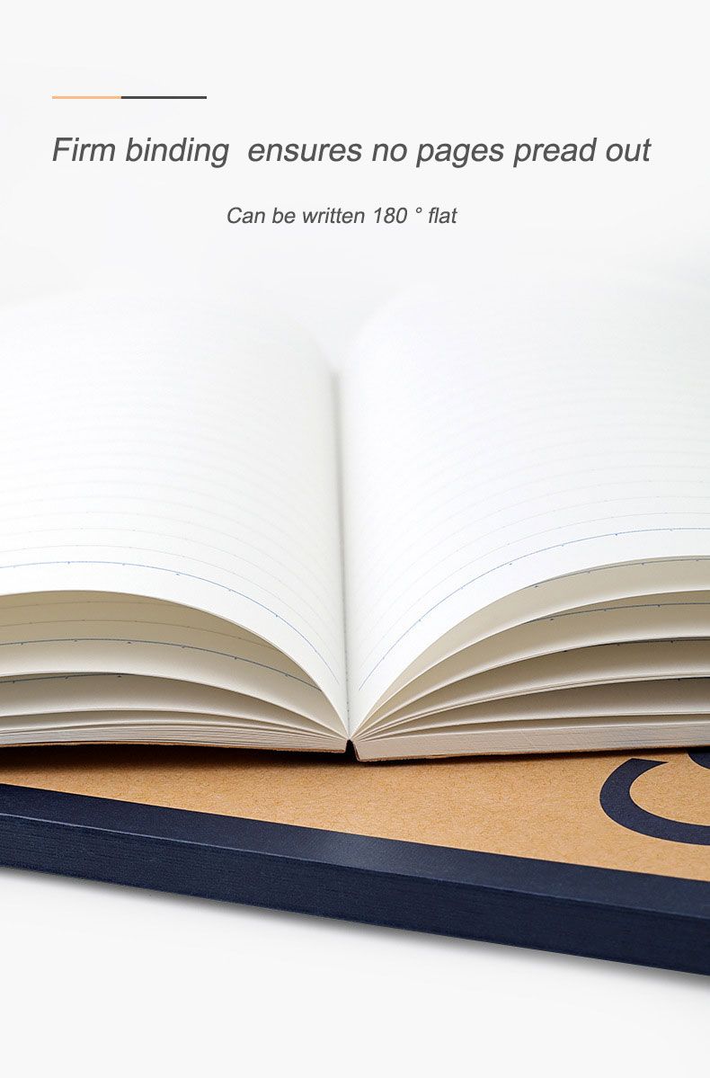 A5 B5 Kraft Paper Soft Cover Perfect Binding Notebook 4