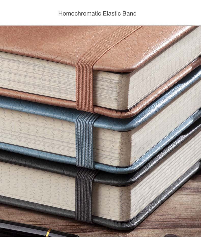 Elastic Band of PU Leather Notebook