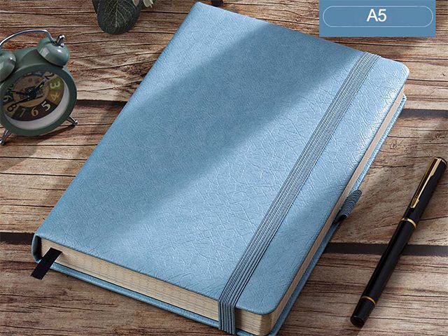 A5 Planner PU Leather Cover Notebook With Elastic Band