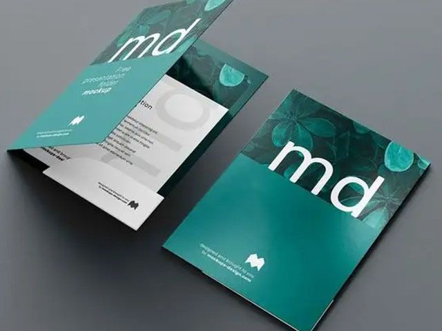 A4 Custom Presentation File Folder Printing