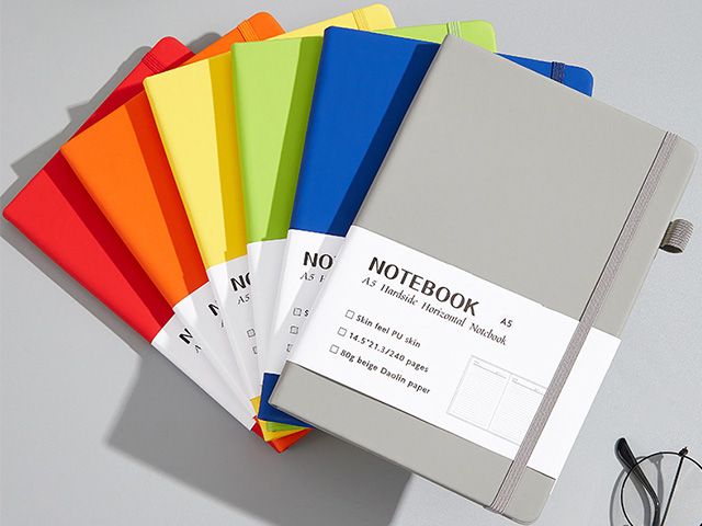 Custom PU Leather Hardcover Planner Notebook Printing