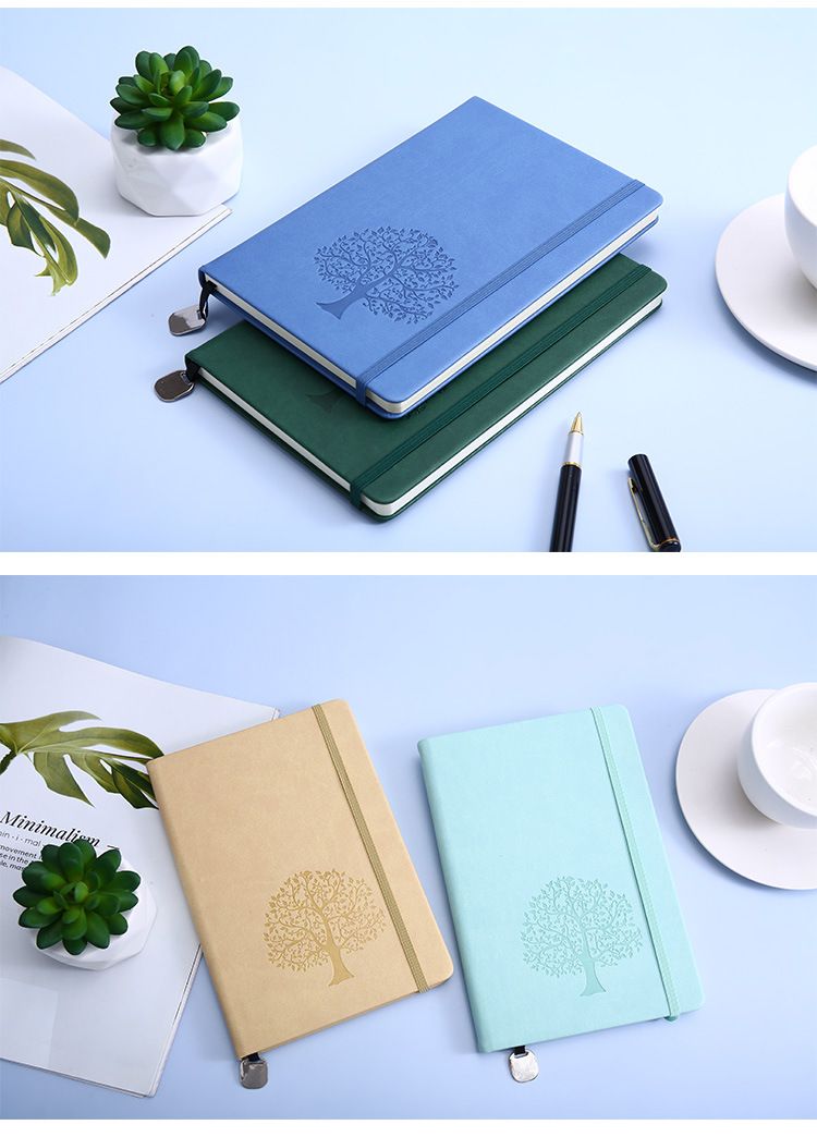 A5 PU Leather Hardcover Notebook wiht debossed logo 2