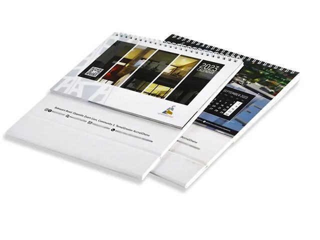 Customized Logo Spiral Monthly Desk Calendar Printing