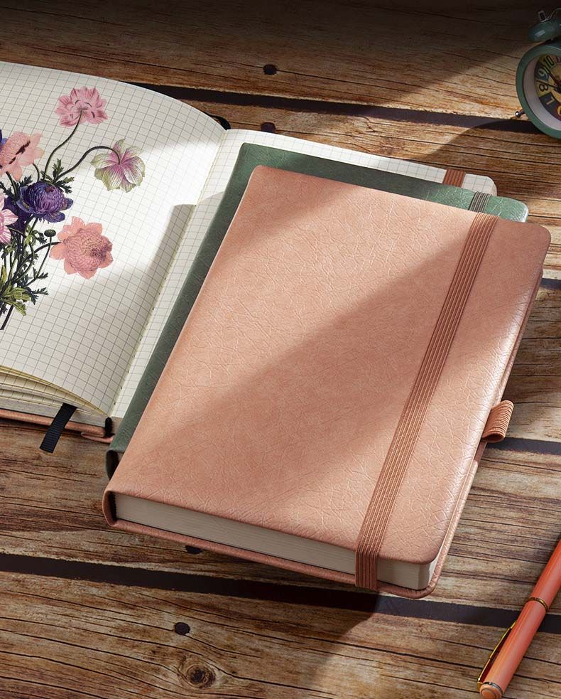 Elastic Band PU Leather Hardcover Notebook 1