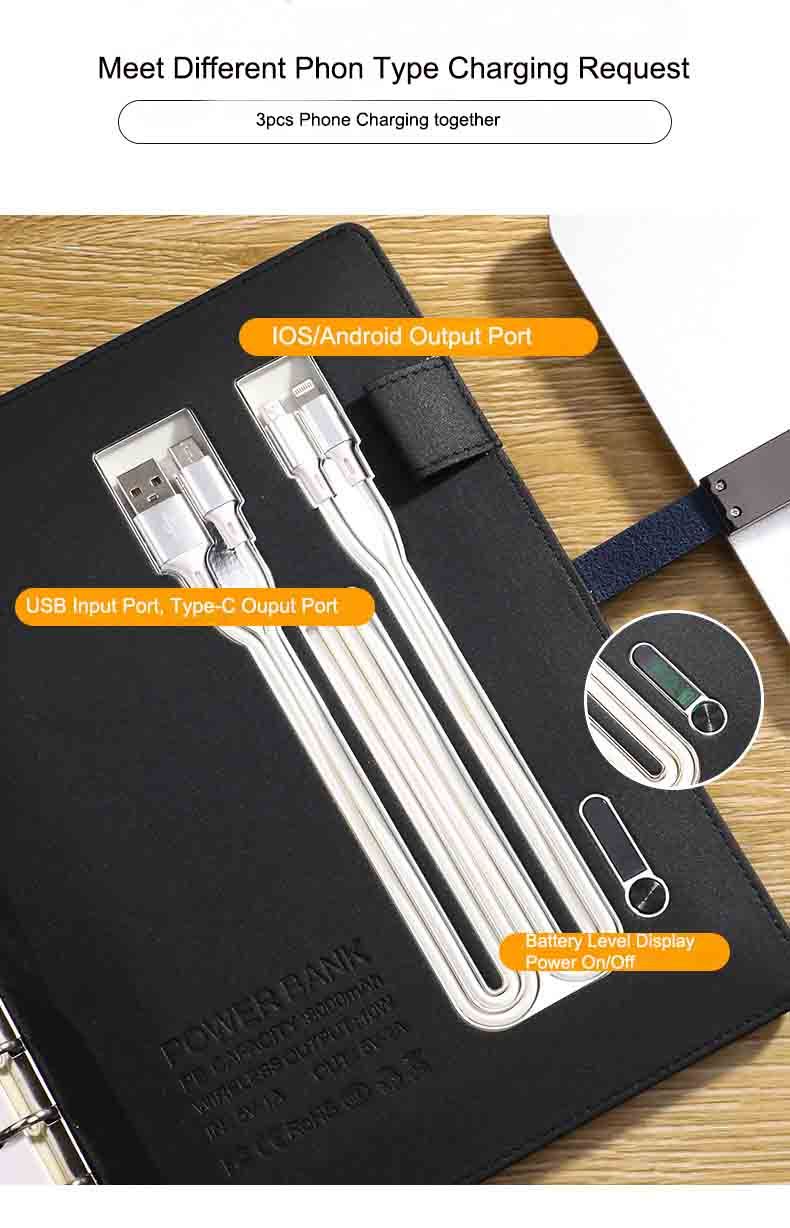 3 Charging port of power bank notebook 3