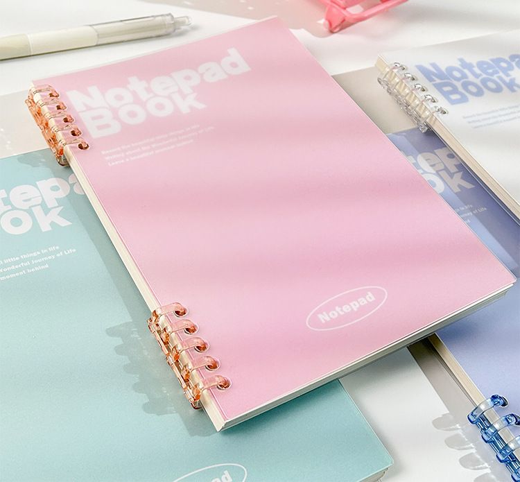 A5 B5 Spiral Binding Notebook PVC Cover 6