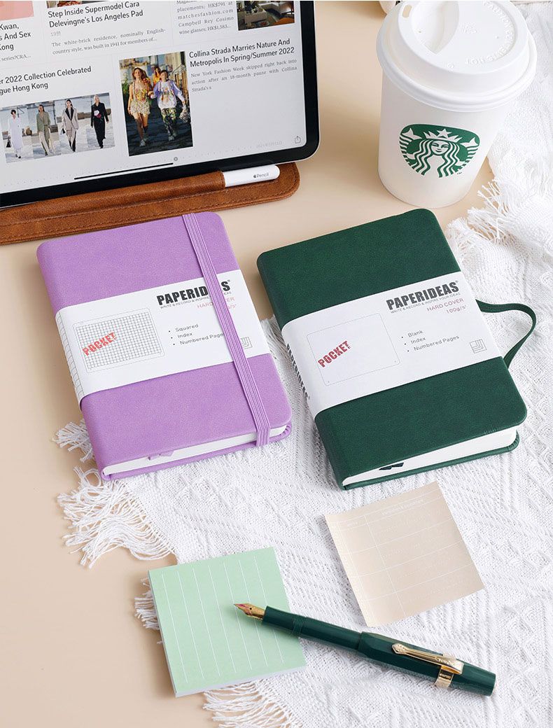 Elastic Hardcover Leather planner 9