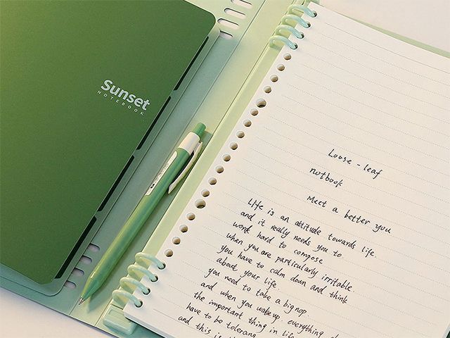 A5 B5 Loose-leaf Detachable Binder PP Cover Notebook