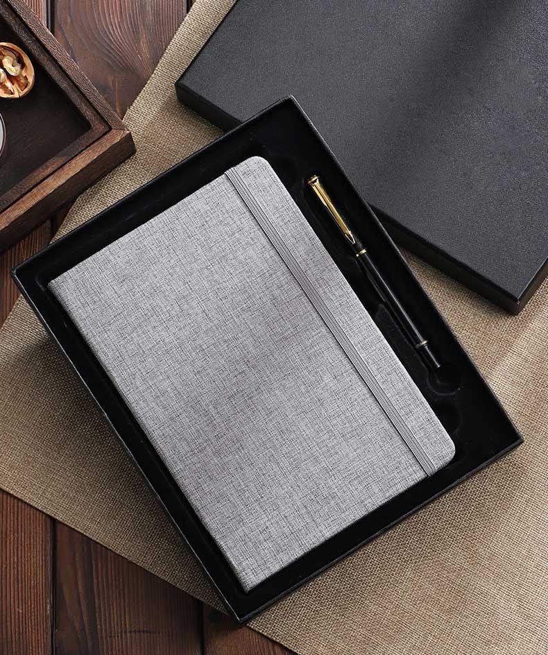 Linen Hardcover Notebook Set Box detail 6