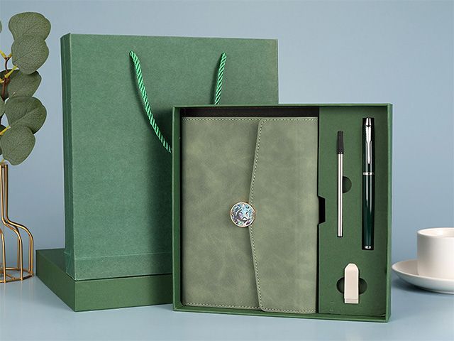 A5 Three Fold Buckle PU Leather Notebook