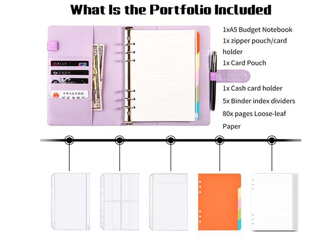 A6 Size Spiral Binding PU Leather Notebook
