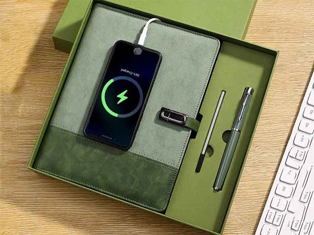 A5 Loose-Leaf Wireless Power Bank Notebook Gift Sets