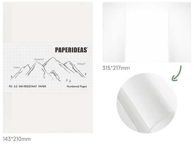 Exposed Spine Binding Notepad Refillable Inner Pages