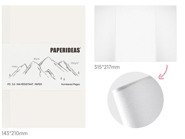 Exposed Spine Binding Notepad Refillable Inner Pages
