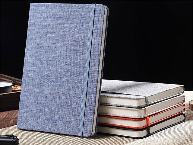 Business Gift Box A5 Linen Hardcover Notebook