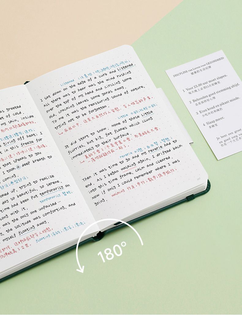 Elastic Hardcover Leather planner 4