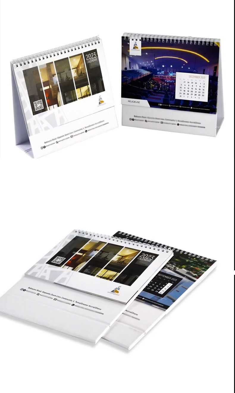 Spiral Monthly Desk Calendar 1