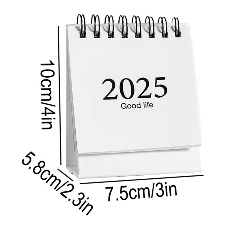 2025 Mini Desktop Calendar Printing2