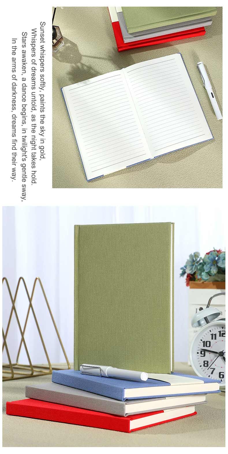 A5 Linen Hardcover Notebook detail 7