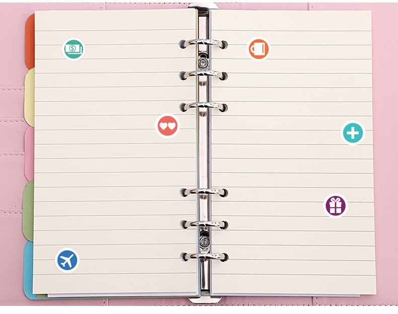 Crocodile Leather Loose Leaf Magnetic Buckle Notebook 4